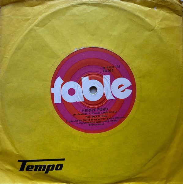 The Mixtures : Henry Ford (7", Single)