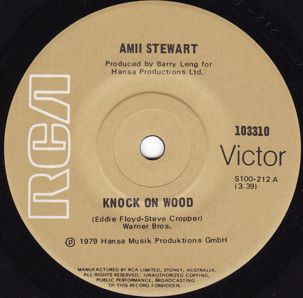 Amii Stewart : Knock On Wood (7", Single)