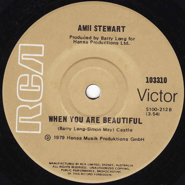 Amii Stewart : Knock On Wood (7", Single)