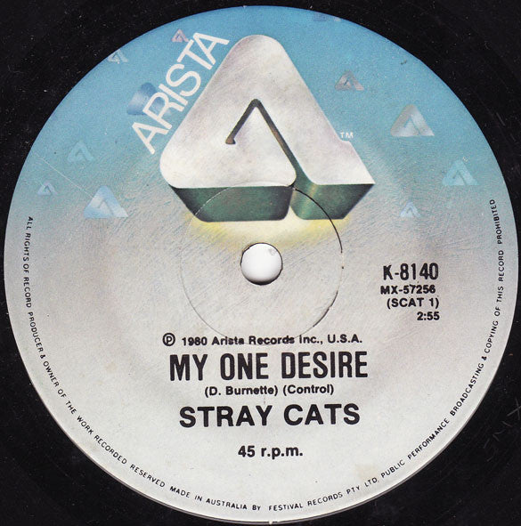 Stray Cats : Runaway Boys (7", Single)