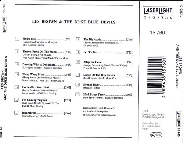 Les Brown & The Duke Blue Devils* : Les Brown & The Duke Blue Devils (CD, Comp, Mono)