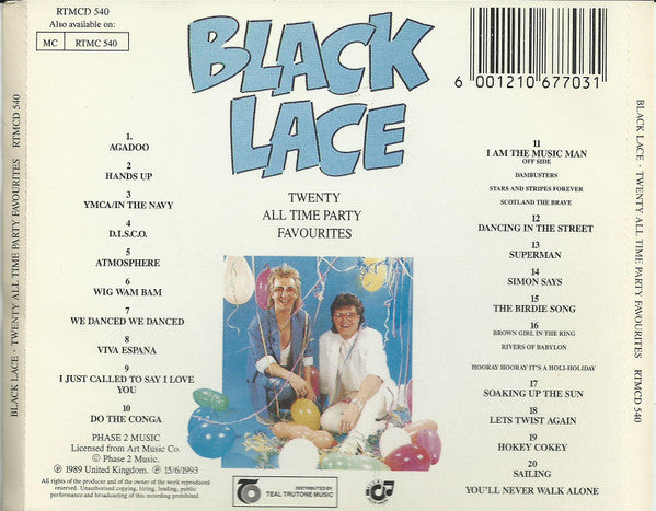 Black Lace : Twenty All Time Party Favourites (CD, Comp)