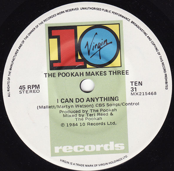 The Pookah Makes 3* : Take It Back (7", Single)
