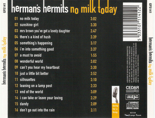 Herman's Hermits : No Milk Today (CD, Comp)