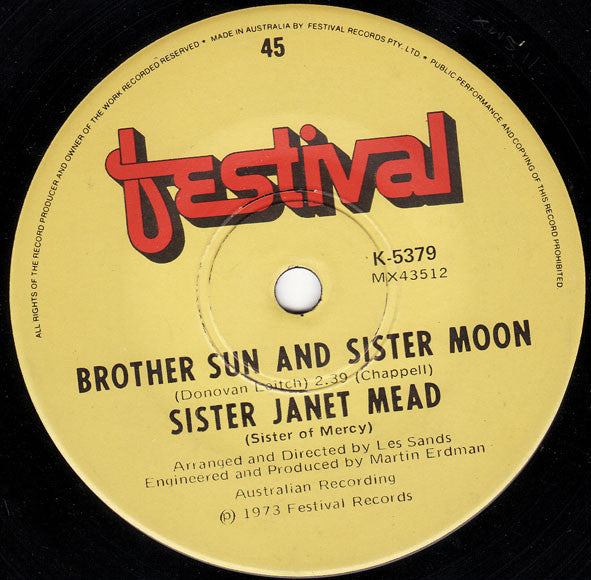 Sister Janet Mead (Sister Of Mercy)* : The Lord's Prayer (7", Single)