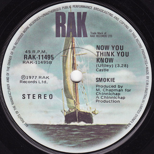 Smokie : It's Your Life (7")