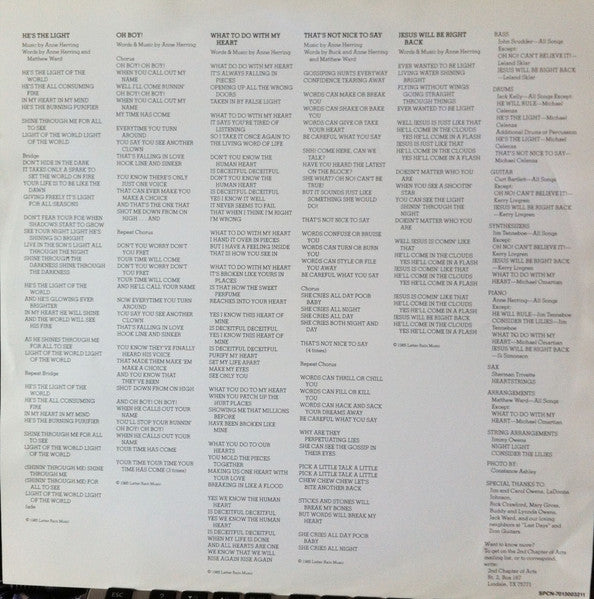 The 2nd Chapter Of Acts* : Night Light (LP, Album)