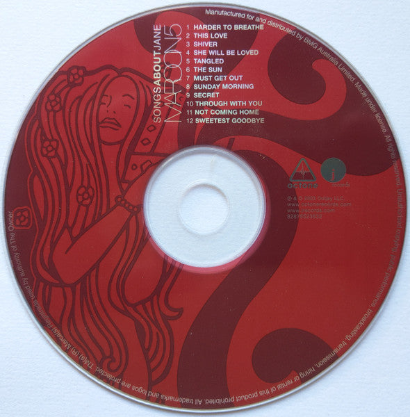 Maroon 5 : Songs About Jane (CD, Album)