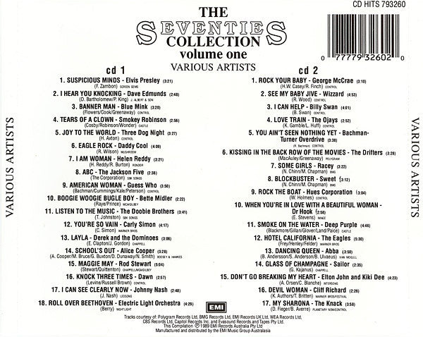 Various : The Seventies Collection (Volume One) (2xCD, Comp)