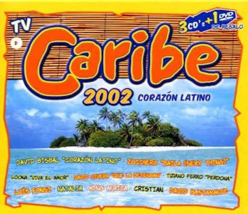 Various : Caribe 2002: Corazón Latino (2xCD, Comp + CD, Mixed + DVD-V, PAL)