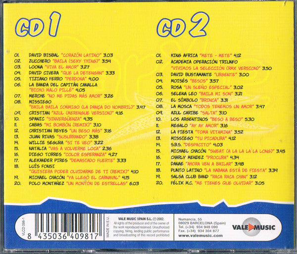Various : Caribe 2002: Corazón Latino (2xCD, Comp + CD, Mixed + DVD-V, PAL)
