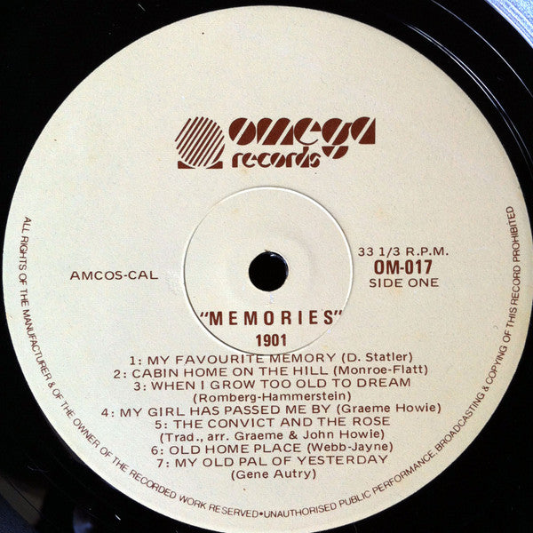 1901 : Memories (LP, Album)