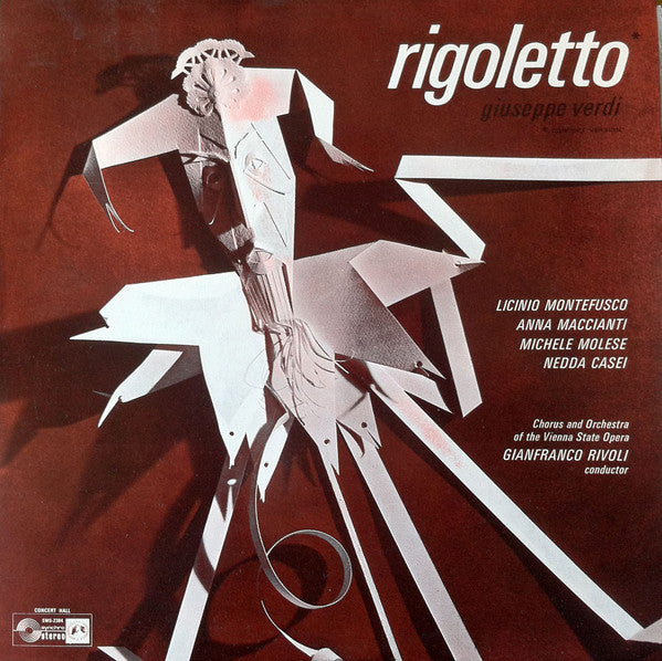 Giuseppe Verdi, Licinio Montefusco, Anna Maccianti, Michele Molese, Nedda Casei, Wiener Staatsopernchor And Orchester Der Wiener Staatsoper Conducted By Gianfranco Rivoli : Rigoletto (Concert Version) (LP)