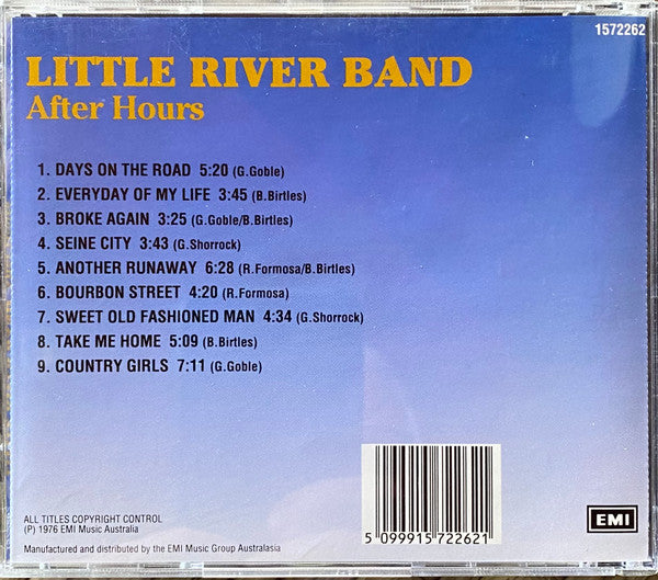Little River Band : After Hours (CD, Album, RE)
