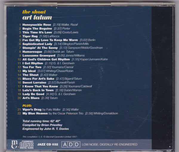 Art Tatum : The Shout (CD, Comp, Mono)