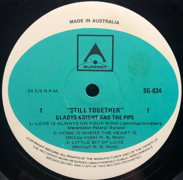 Gladys Knight And The Pips : Still Together (LP, Album)