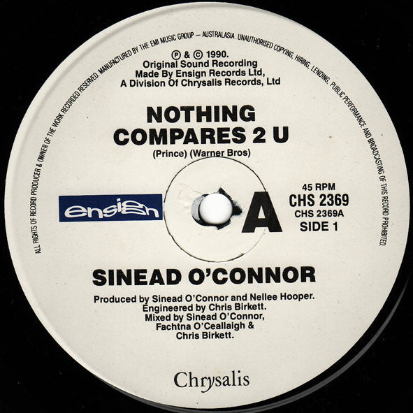 Sinéad O'Connor : Nothing Compares 2 U (7", Single)