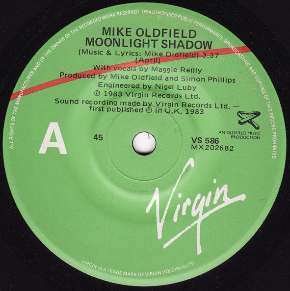 Mike Oldfield : Moonlight Shadow (7")