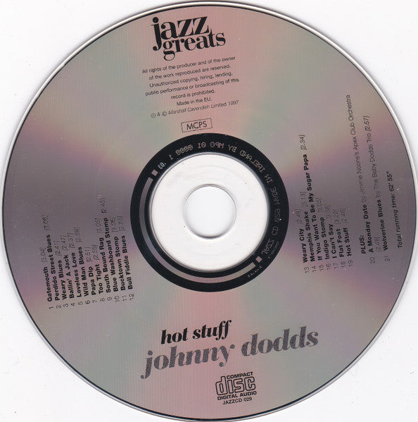 Johnny Dodds : Hot Stuff (CD, Comp, Mono)