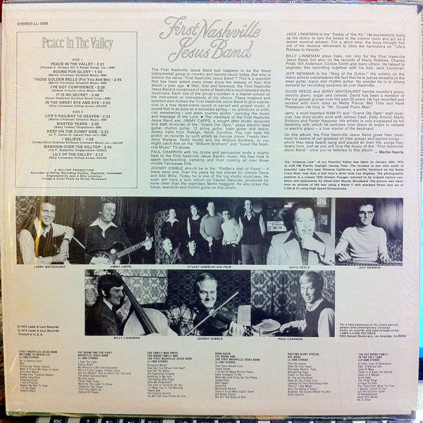 The First Nashville Jesus Band : Peace In The Valley (LP)