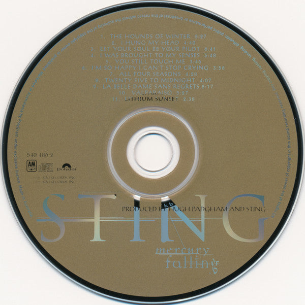 Sting : Mercury Falling (CD, Album)