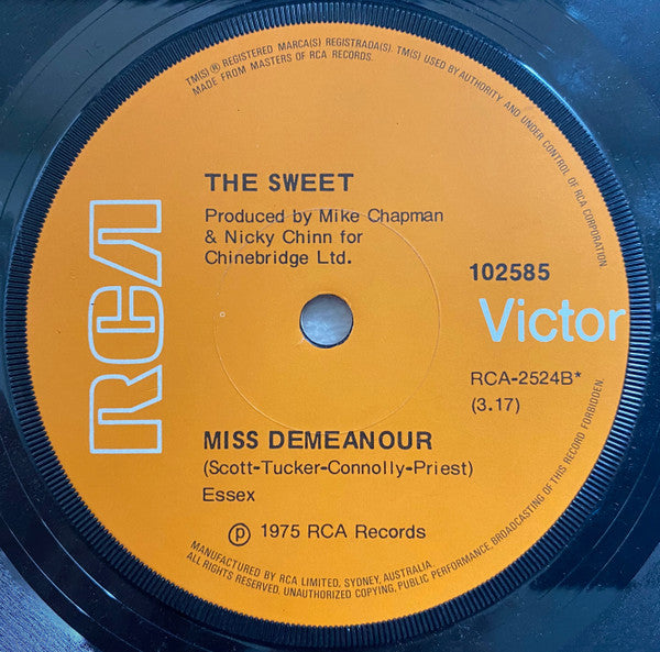 The Sweet : Fox On The Run (7", Single)