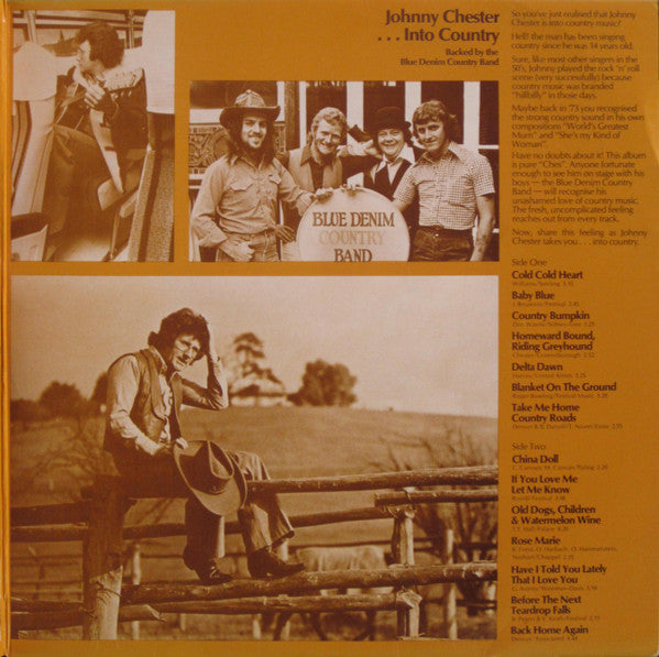 Johnny Chester : ...Into Country (LP, Album, Gat)