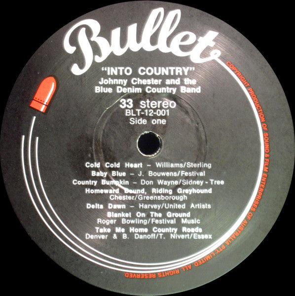 Johnny Chester : ...Into Country (LP, Album, Gat)