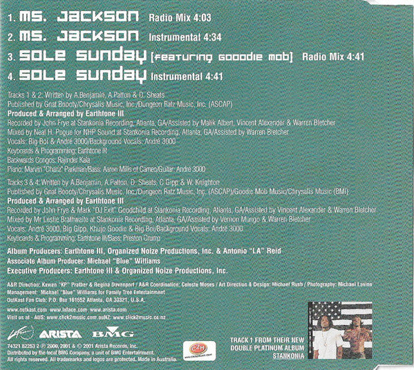OutKast : Ms. Jackson (CD, Single)