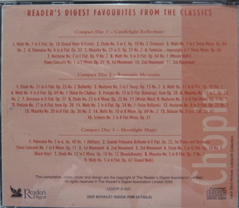 Frédéric Chopin : Favourites From The Classics - Chopin (3xCD, Comp)
