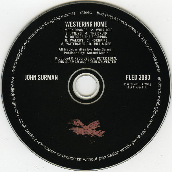 John Surman : Westering Home (CD, Album, RE, RM)