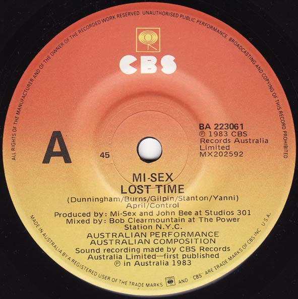 Mi-Sex : Lost Time (7")