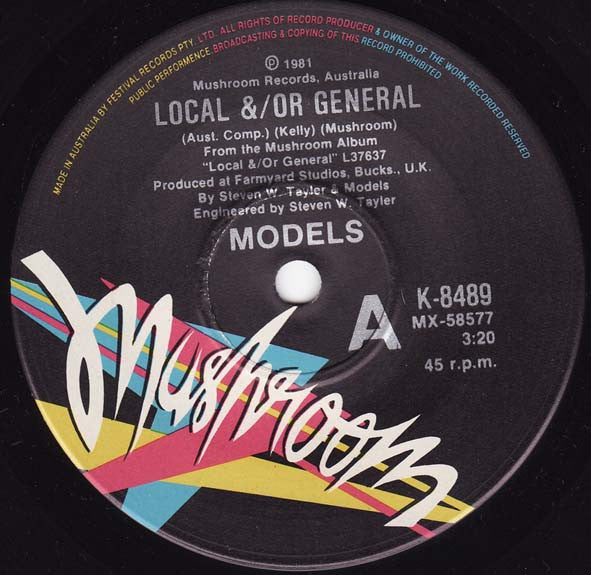Models (2) : Local &/Or General (7", Single, Ltd)
