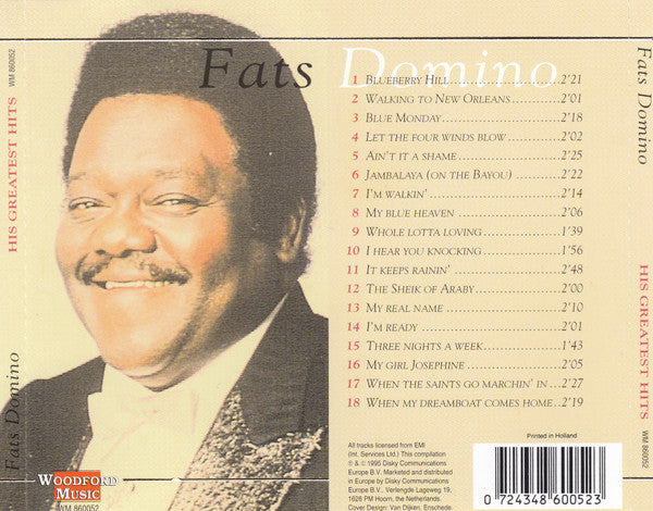 Fats Domino : Blueberry Hill - His Greatest Hits (CD, Comp)