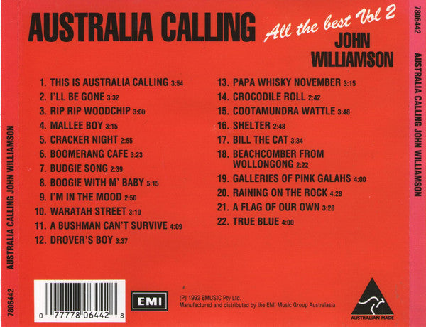 John Williamson : Australia Calling - All The Best Vol 2  (CD, Comp)