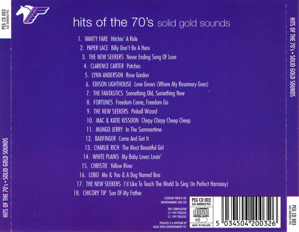 Various : Hits Of The 70's - Solid Gold Sounds (CD, Comp)