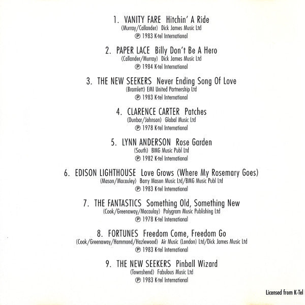 Various : Hits Of The 70's - Solid Gold Sounds (CD, Comp)