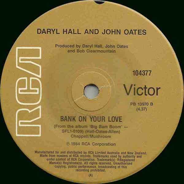 Daryl Hall & John Oates : Method Of Modern Love (7", Single)