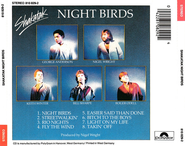 Shakatak : Night Birds (CD, Album, Red)