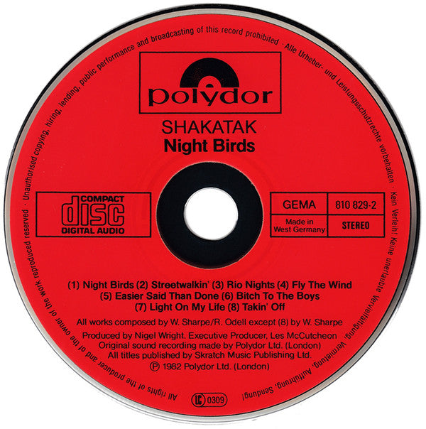 Shakatak : Night Birds (CD, Album, Red)