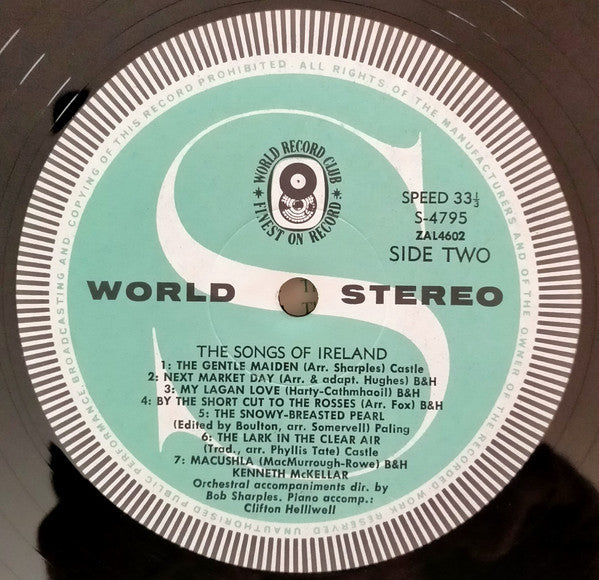 Kenneth McKellar : Songs Of Ireland (LP, Album, Club)