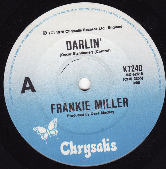 Frankie Miller : Darlin' (7", Single)
