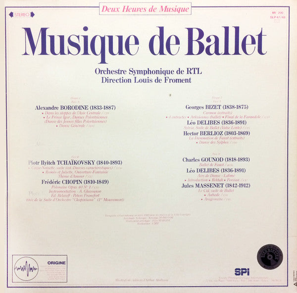 Orchestra Of Radio Luxembourg, Louis De Froment : Musique de Ballet (2xLP, Comp, Gat)