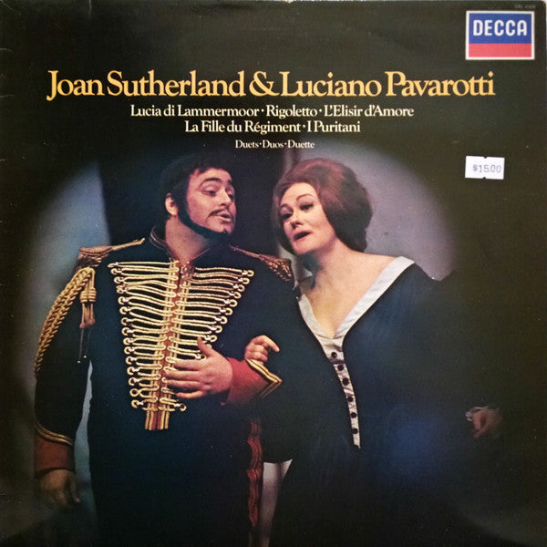 Joan Sutherland, Luciano Pavarotti, Orchestra Of The Royal Opera House, Covent Garden, London Symphony Orchestra, English Chamber Orchestra, Richard Bonynge : Joan Sutherland & Luciano Pavarotti - Duets (LP, Comp)