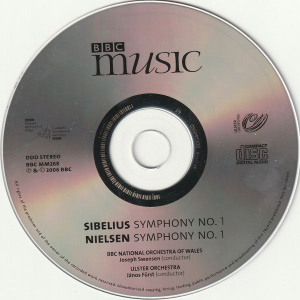 Jean Sibelius, Carl Nielsen, BBC National Orchestra Of Wales, Joseph Swensen, Ulster Orchestra, János Fürst : Symphony No.1 / Symphony No.1 (CD, Album)