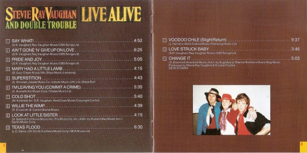Stevie Ray Vaughan And Double Trouble* : Live Alive (CD, Album, RE)
