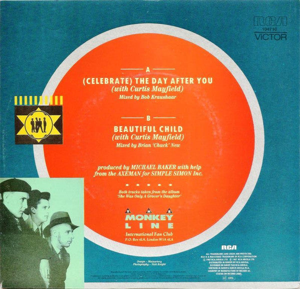 The Blow Monkeys with Curtis Mayfield : (Celebrate) The Day After You (7", Single)