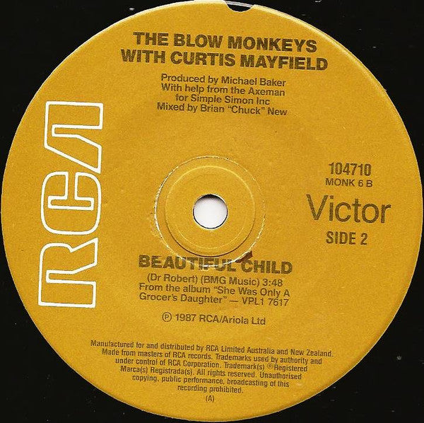 The Blow Monkeys with Curtis Mayfield : (Celebrate) The Day After You (7", Single)
