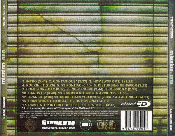 Mission: : One (CD, Album, Enh)