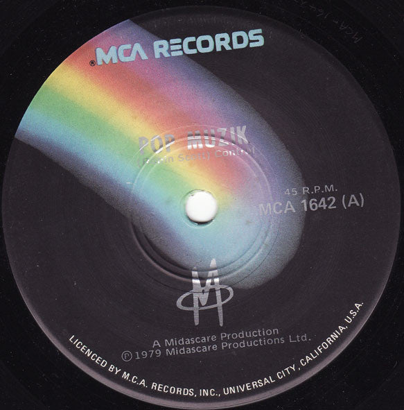 M (2) : Pop Muzik (7", Single)